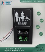 智能廁位信息采集有人無人第三衛(wèi)生間家庭衛(wèi)生間廁位狀態(tài)顯示屏