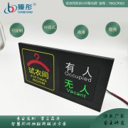 智慧公共廁所廁位有無人引導(dǎo)顯示屏 系統(tǒng)使用狀態(tài)采集匯總顯示屏