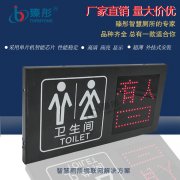智慧廁所革命有人無人指示牌 廁位狀態(tài)男女彩圖顯示屏 鈑金外殼